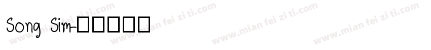 Song Sim字体转换